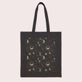Celestial Whispers Black Tote Bag