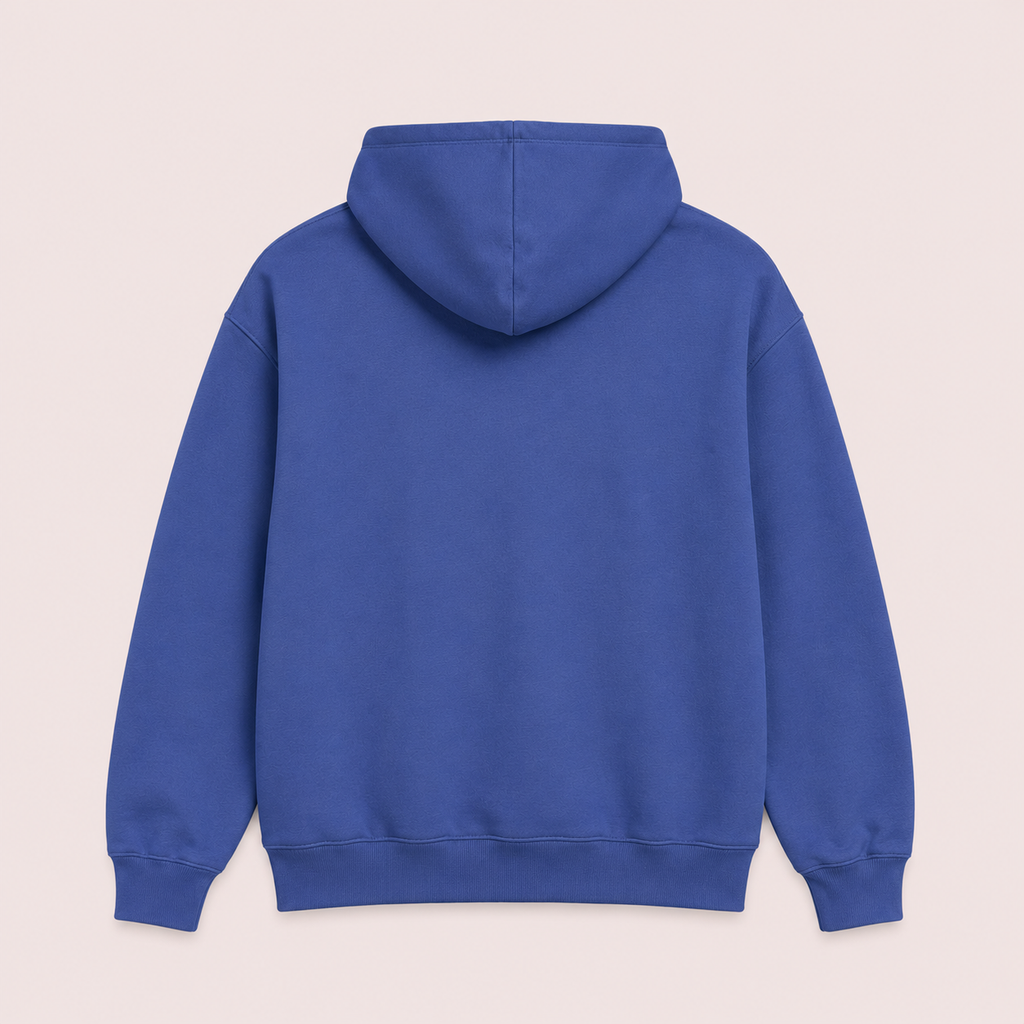 Flo Blue Geometric Dragon Hoodie | Unisex Graphic Fantasy Sweatshirt