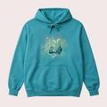 Seafoam Geometric Dragon Hoodie | Unisex Graphic Fantasy Sweatshirt