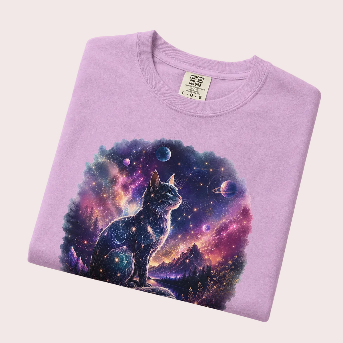 Celestial Cat T-Shirt | Minimal Tee