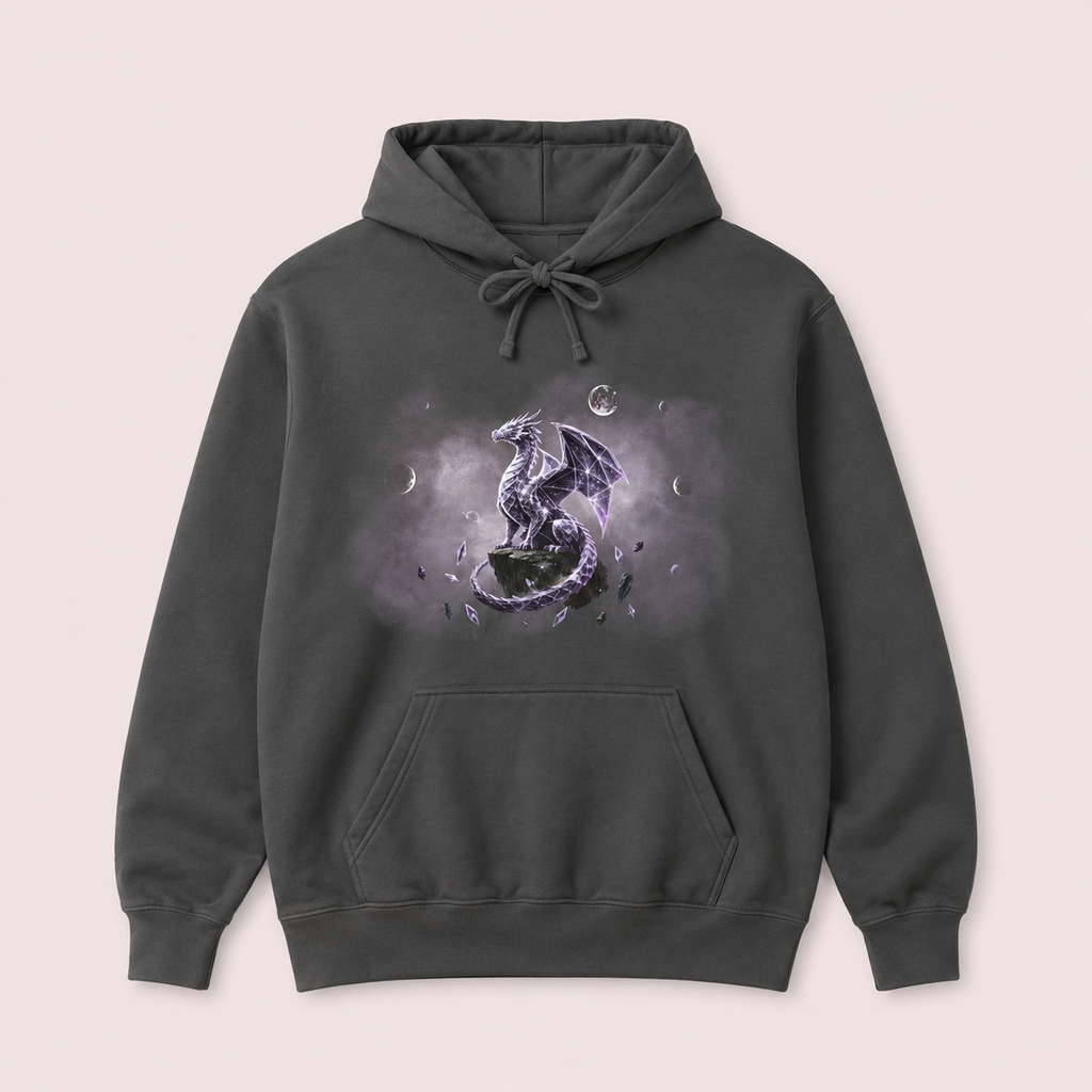 Pepper Geometric Dragon Hoodie | Unisex Fantasy Graphic Sweatshirt