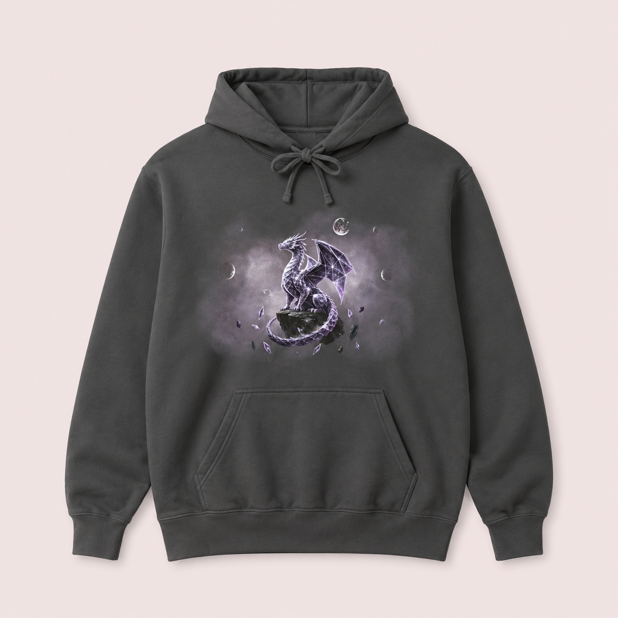 Pepper Geometric Dragon Hoodie | Unisex Fantasy Graphic Sweatshirt