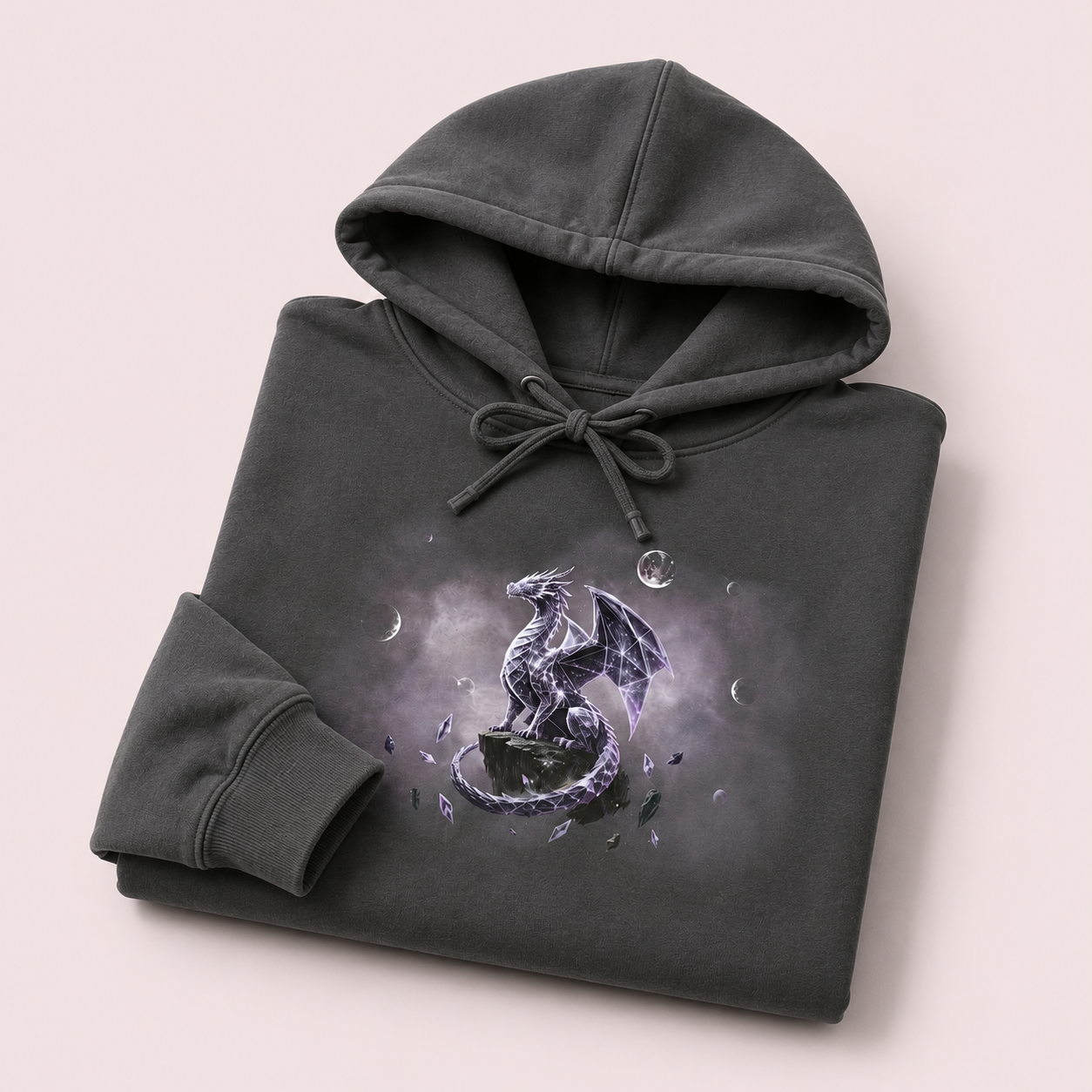 Pepper Geometric Dragon Hoodie | Unisex Fantasy Graphic Sweatshirt