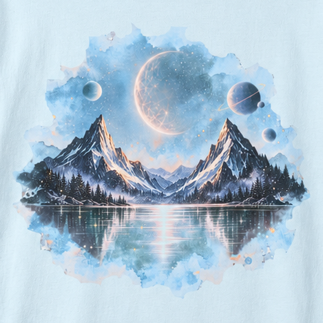 Celestial Mountain T-Shirt | Minimal Tee