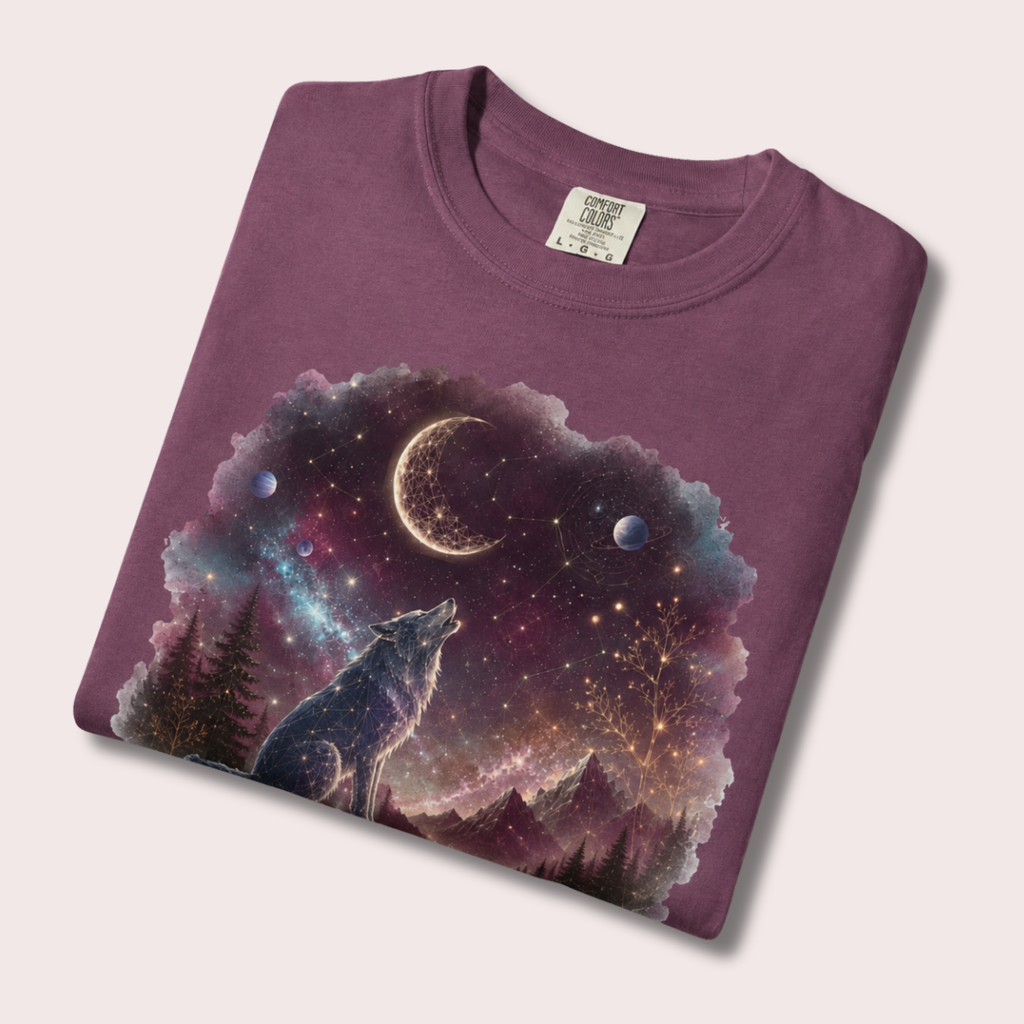 Moonlit Wolf T-Shirt | Minimal Tee